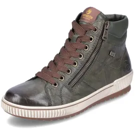 remonte Damen High-Top Sneaker D0772, Frauen Halbschuhe,lose Einlage,wasserabweisend,remonteTEX,Sportschuhe,Freizeitschuhe,Laufschuhe,grün (52),36 EU
