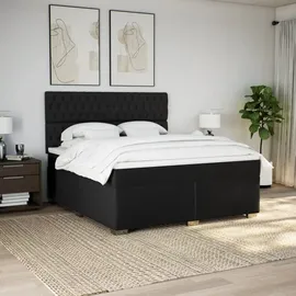 vidaXL Boxspringbett 180 x 200 cm Schwarz