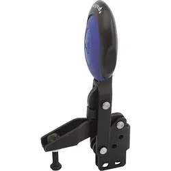 SCHNELLSPANNER VERTIKAL MIT SICHERHEITSVERRIEG., FUß SENKRECHT F1=2500, VERSTELLB. ANDRUCKSPINDEL