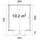 Palmako Gartenhaus Sally 3,62 x 4,40 m Grau