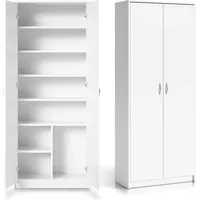 Home collective Kleiderschrank Mehrzweckschrank Regal 74cm breit 180cm hoch