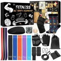 LuxusKollektion Adventskalender Adventskalender Fitness 2025 24 Trainingsgeräte für Männer Frauen