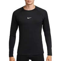 Nike Pro Warm langarm Trainingsshirt Herren 010 black/white L