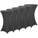 DETEX 5x Stehtischhusse Ø70 cm anthrazit