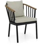 Apple Bee Condor Dining Armstuhl 60 x 64 x 78 cm grau/schwarz