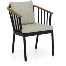 Apple Bee Condor Dining Armstuhl 60 x 64 x 78 cm grau/schwarz
