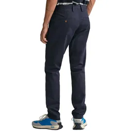 GANT Twill Chinos mit gefütterten Seitentaschen, blau