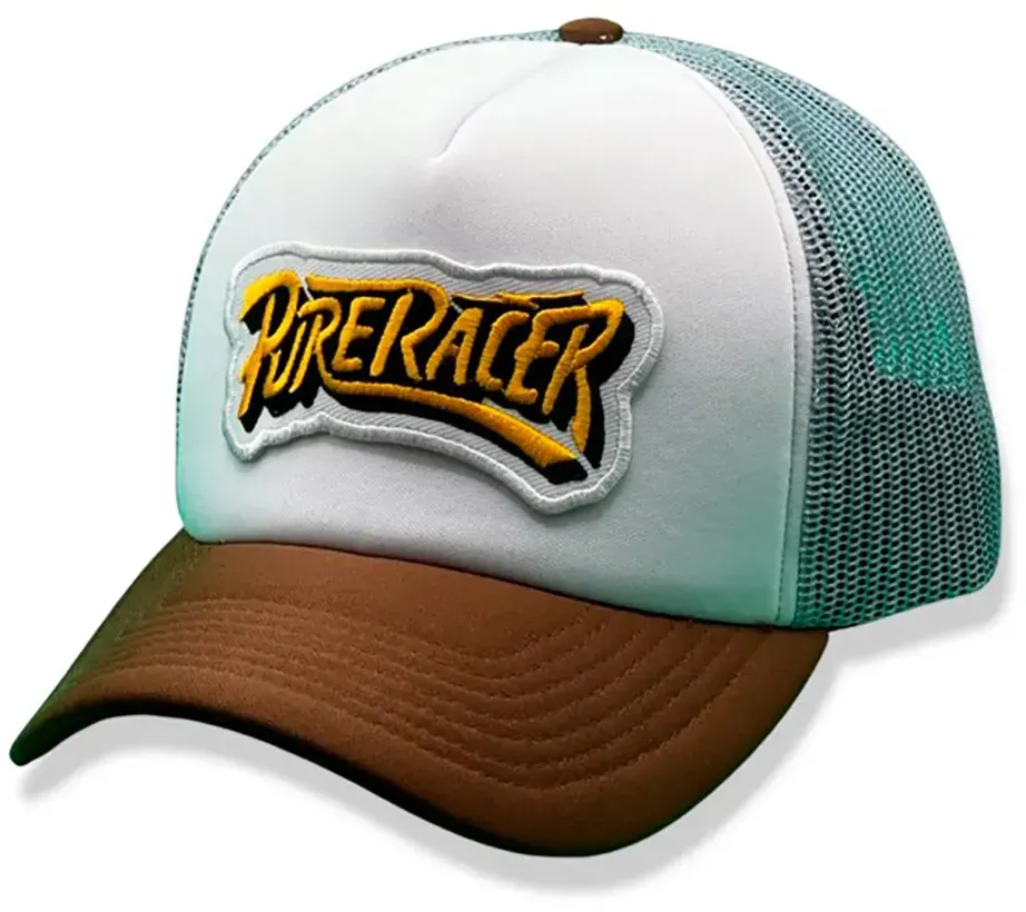 Pure Racer The Speed Shop Kappe - White / Brown / Grey - ONE SIZE: