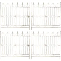 CLP Gartenzaun 124 x 116 cm Antik-Creme