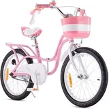 RoyalBaby Royal Baby Girls Swan Kinderfahrrad, Rosa, 18 Zoll Fahrrad