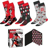Cerdá Harley Quinn Socken 3er-Pack Bunt 36-43