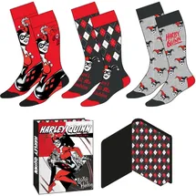 Cerdá Harley Quinn Socken 3er-Pack Bunt 36-43