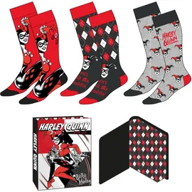Cerdá Harley Quinn Socken 3er-Pack Bunt 36-43