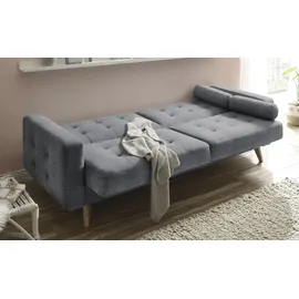 deinbett Schlafsofa mit Bettkasten Fjord ¦ grau ¦ Maße (cm): B: 226 H: 88 T: 90.0