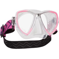 SCUBAPRO Synergy Mini Tauch- und Schnorchelmaske für schmale Gesichter, Farbe:pink/rosa