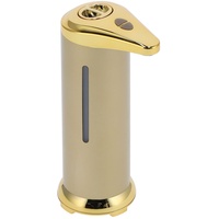 Automatischer Seifenspender, 250 Ml, Berührungslos Mit Infrarot-Sensor, Automatischer Flüssigseifenspender Für Zuhause Und Badezimmer, Abstand von 3–5 cm(Gold)