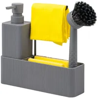 ELUNO Spülbecken Organizer 20,5 x 22,5 x 6,5 cm Grau