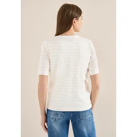 Cecil Rundhalsshirt Vanilleweiß M