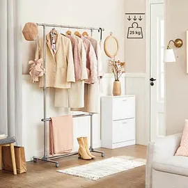 Songmics LLR401 Kleiderständer 101,0-166,0 x 113,0-180,0 grau