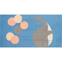 Beliani Kinderteppich Balabang Blau 80 x 150 cm