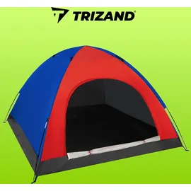 TRIZAND Familienzelt 4 Personen Rot