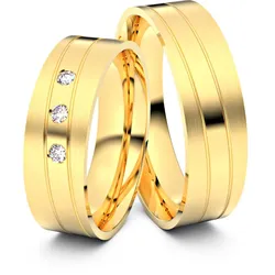 Trauringe Zwickau 333er Gelbgold - 7302