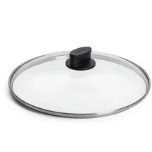WOLL Eco Lite Sicherheitsglasdeckel, rund, Ø 28 cm, transparent