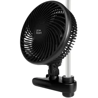 grow expert Hochwertiger Grow Clip-Ventilator EC-Motor, 10 Stufen leiser Umluftventilator leise für Zelt, 20cm Durchmesser, 10W, 560 m3/h Luftstrom, 32 dBA - Perfekt für Growboxen