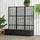 Outsunny Polyrattan Hochbeet mit Rankgitter 103 x 29 x 103 cm Schwarz