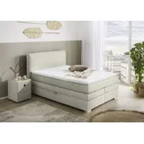 Jockenhöfer Gruppe Boxspringbett »Arabella, 2x 70er Boxen mit Stauraum« Wende-Bonell-Federkern-Matratze (H2/H3), inkl. Topper
