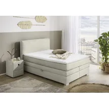 Jockenhöfer Gruppe Boxspringbett »Arabella, 2x 70er Boxen mit Stauraum« Wende-Bonell-Federkern-Matratze (H2/H3), inkl. Topper