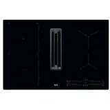 AEG CCE84543CB Induktionskochfeldabzug, 77 cm breit, 630 m3/h, Touchbedienung, OptiHeat Control, Timer, Kindersicherung, 3 Leistungsstufen + 1 Intensivstufen