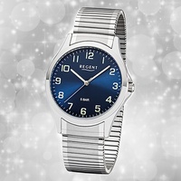 Armbanduhr Quarz Metall silber 1242414 Herren Uhr Regent Zugarmband UR1242414
