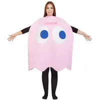 Funidelia | Pac-Man Pinky Kostüm für Herren und Damen Games, 80er Jahre, Arcade - Kostüme für Erwachsene & Verkleidung für Partys, Karneval & Halloween - Einheitsgröße - Rosa