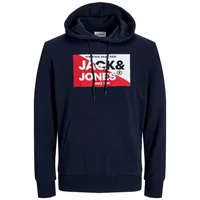 JACK & JONES Hoodie "Nolan" in Dunkelblau - M