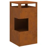 vidaXL Feuerstelle 50x50x100 cm Cortenstahl
