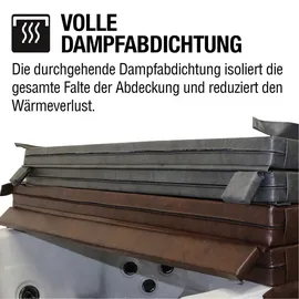 Canadian Spa Whirlpoolabdeckung schwarz 170 x 152 cm