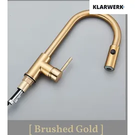 klarwerk Paul Küchenarmatur Niederdruck Gold
