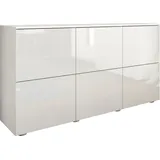 borchardt Möbel Rova 139 x 72 x 35 cm Weiß hochglanz