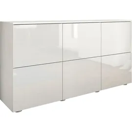 borchardt Möbel Rova 139 x 72 x 35 cm Weiß hochglanz