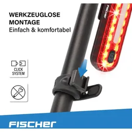 Fischer LED-Akku Rücklicht STOP 50 Dioden
