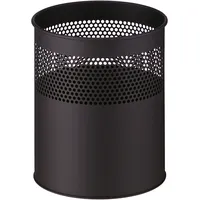 V-Part Halbperforierter Papierkorb 30 l Schwarz