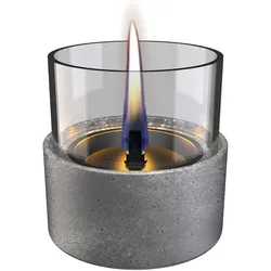 Tenderflame Tischfeuer Aster Lava Glas Grau