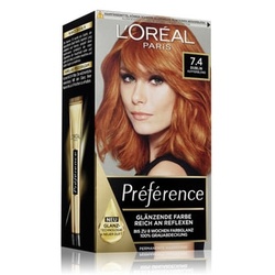 L'Oréal Paris Préférence Nr. 7.4 - Kupferblond farba do włosów 1 Stk
