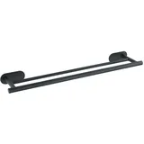 Wenko Turbo-Loc Badetuchstange Duo Orea Black Matt, 60 cm