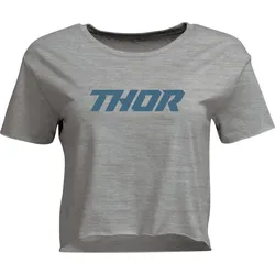Thor Corp, Crop Top Damen - Grau/Blau - L