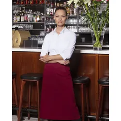 KARLOWSKY Bistro-Servier-Schürze Basic - bordeaux - onesize