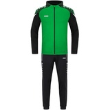 Jako Kinder Trainingsanzug Polyester Performance mit Kapuze, Soft Green/Schwarz, 140