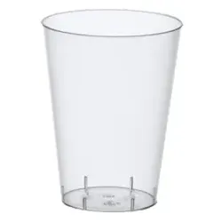 Papstar Trinkbecher, Polystyrol 12161 , 1 Packung = 50 Stück, glasklar