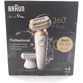 Braun Silk-épil 9 Flex 9-041 weiß/gold